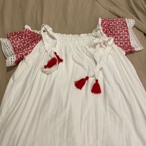 Crown & Ivy Dress off the shoulder sleeve nwt smoke free home